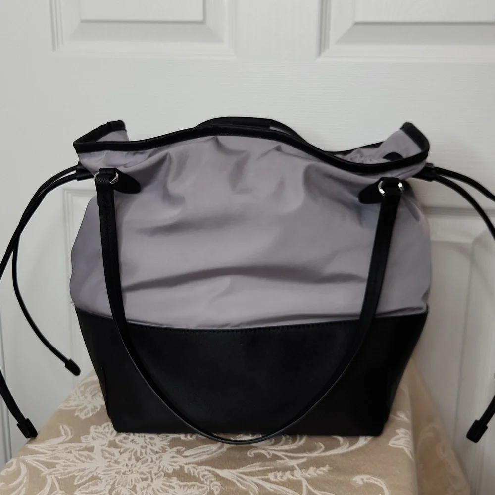 Radley London Dane Park medium tote open top nylon gray and black - Picture 6 of 16